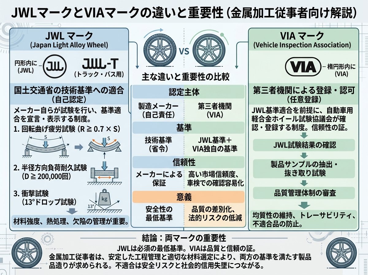 JWLマークとVIAマークの違いと重要性