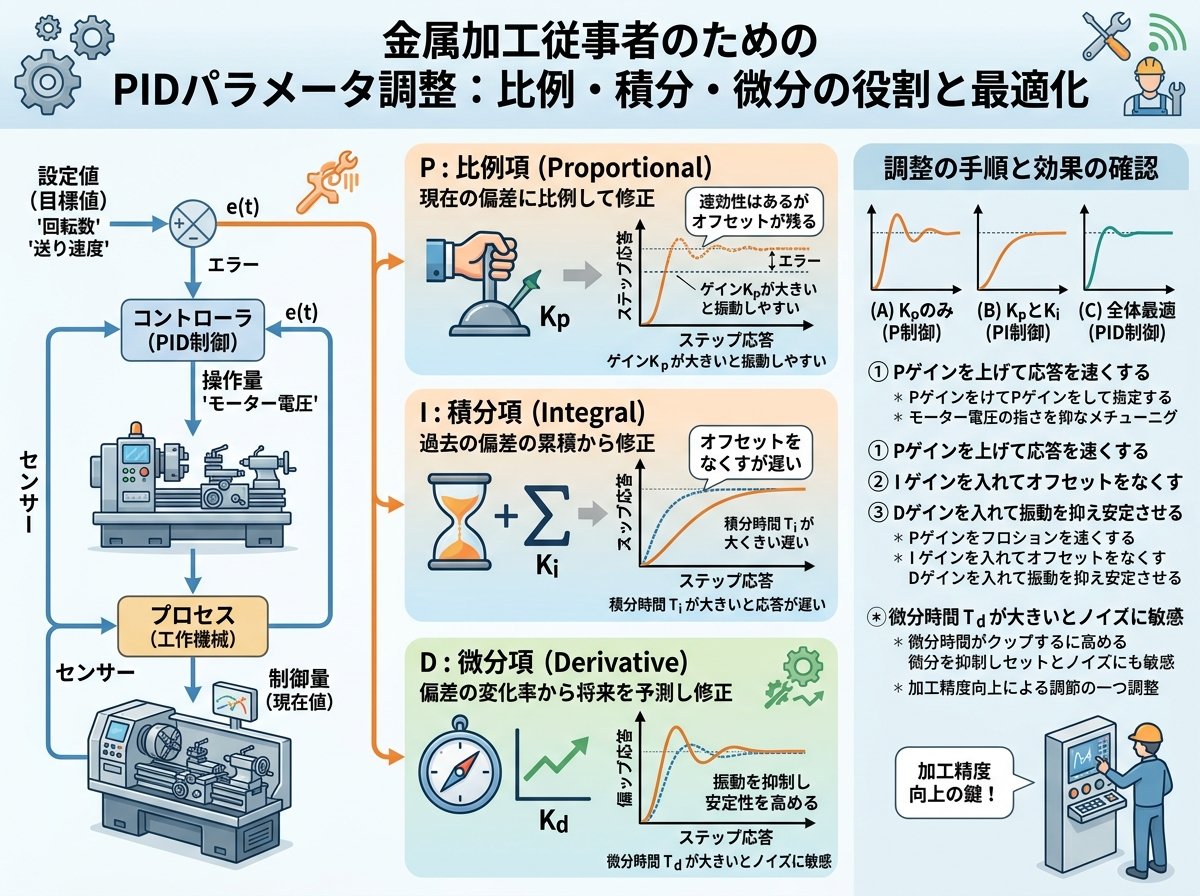 PIDパラメータ調整とは何か:比例・積分・微分の役割を正確に理解する