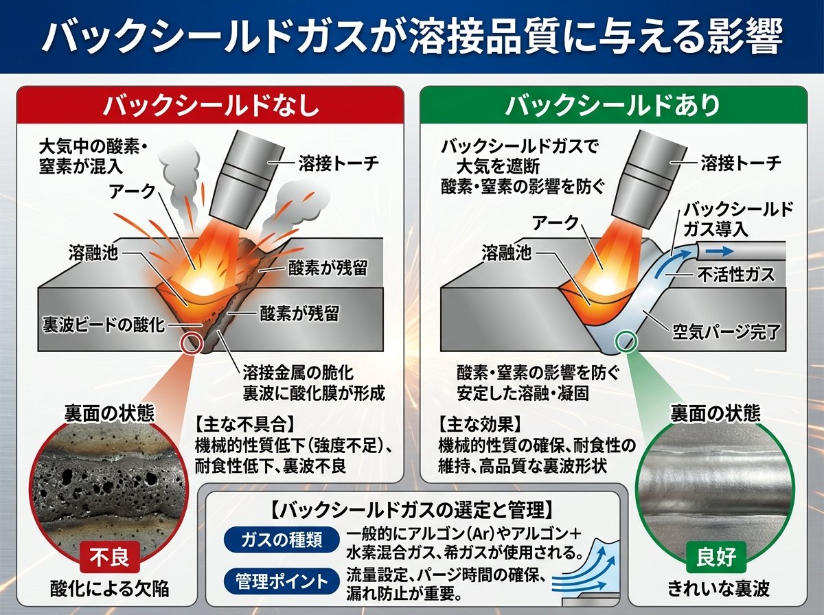 バックシールドガスが溶接品質に与える影響とは