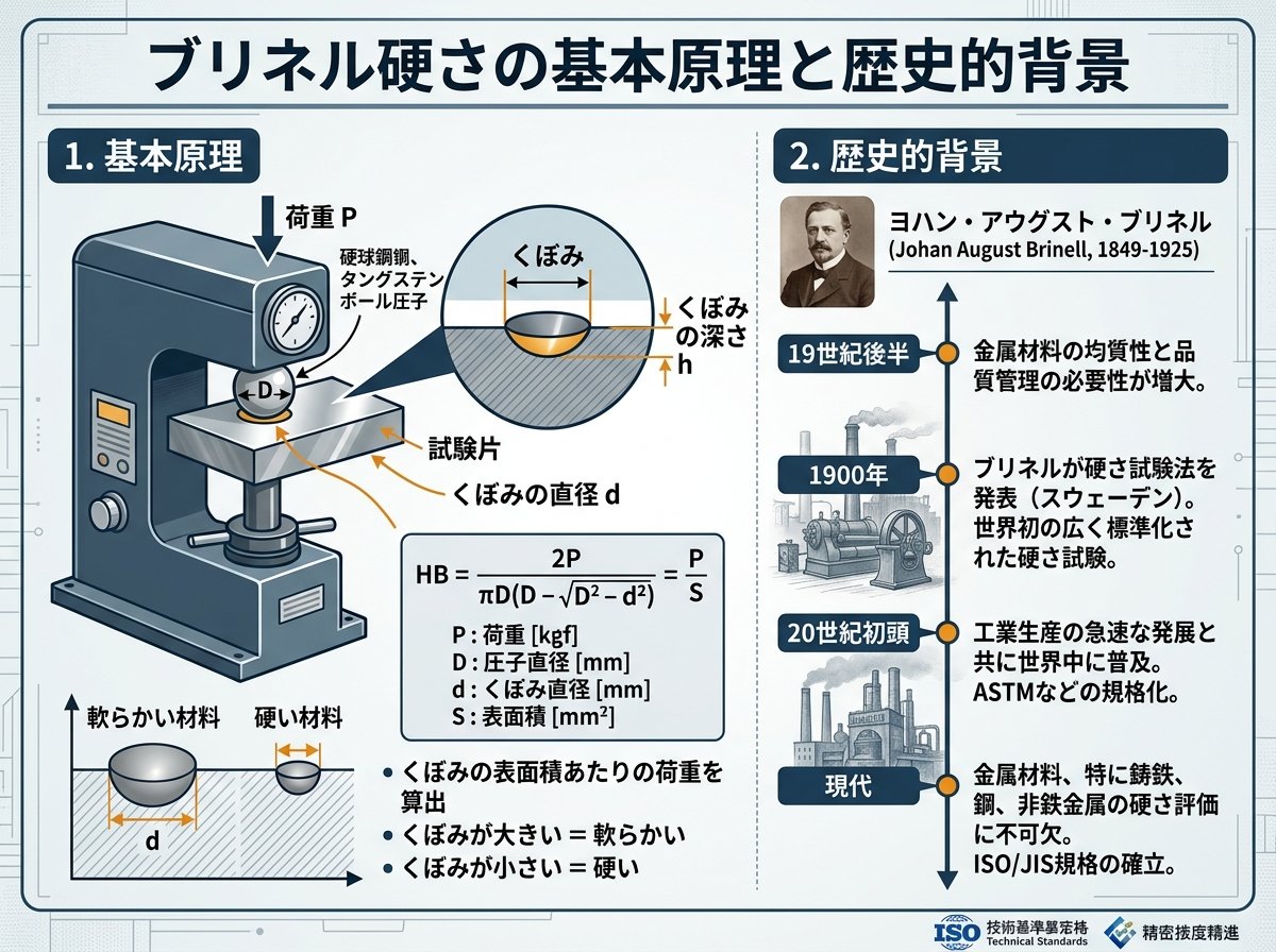 ブリネル硬さの基本原理と歴史的背景