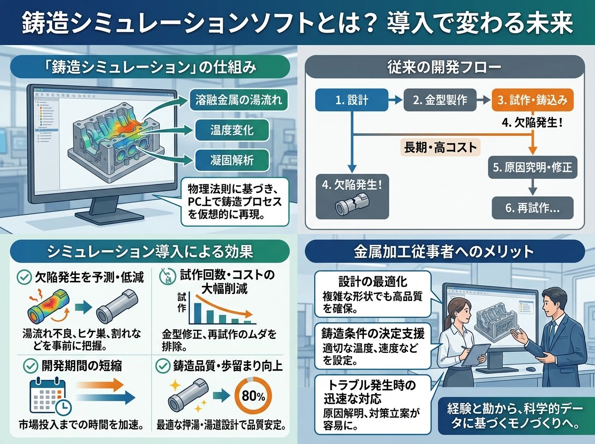 鋳造シミュレーションソフトとは何か、導入で何が変わるのか