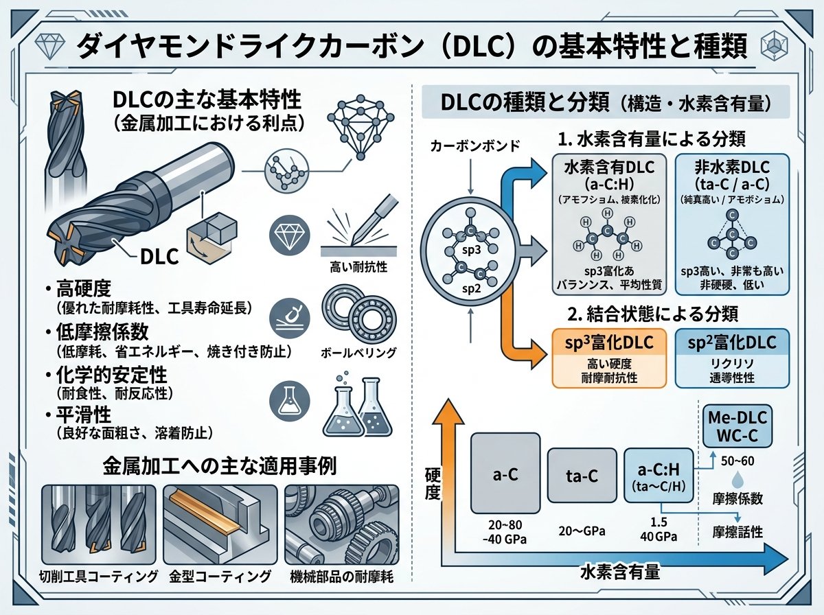 ダイヤモンドライクカーボンの基本特性と種類