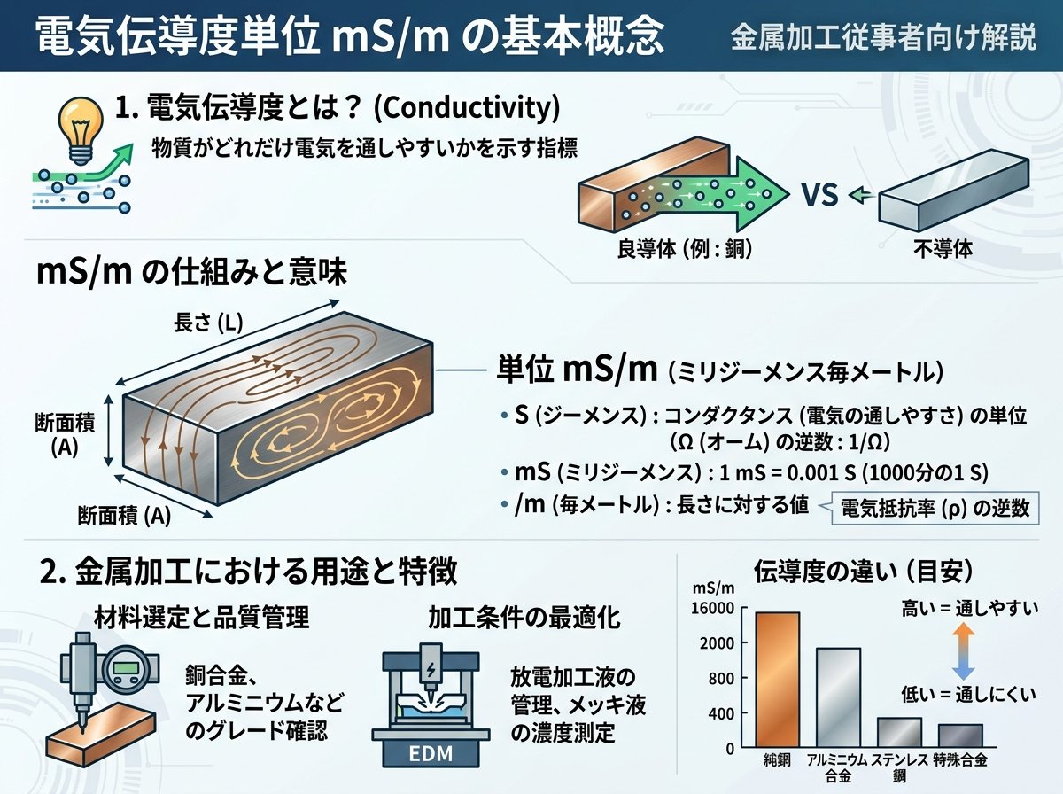 電気伝導度単位ms/mの基本概念