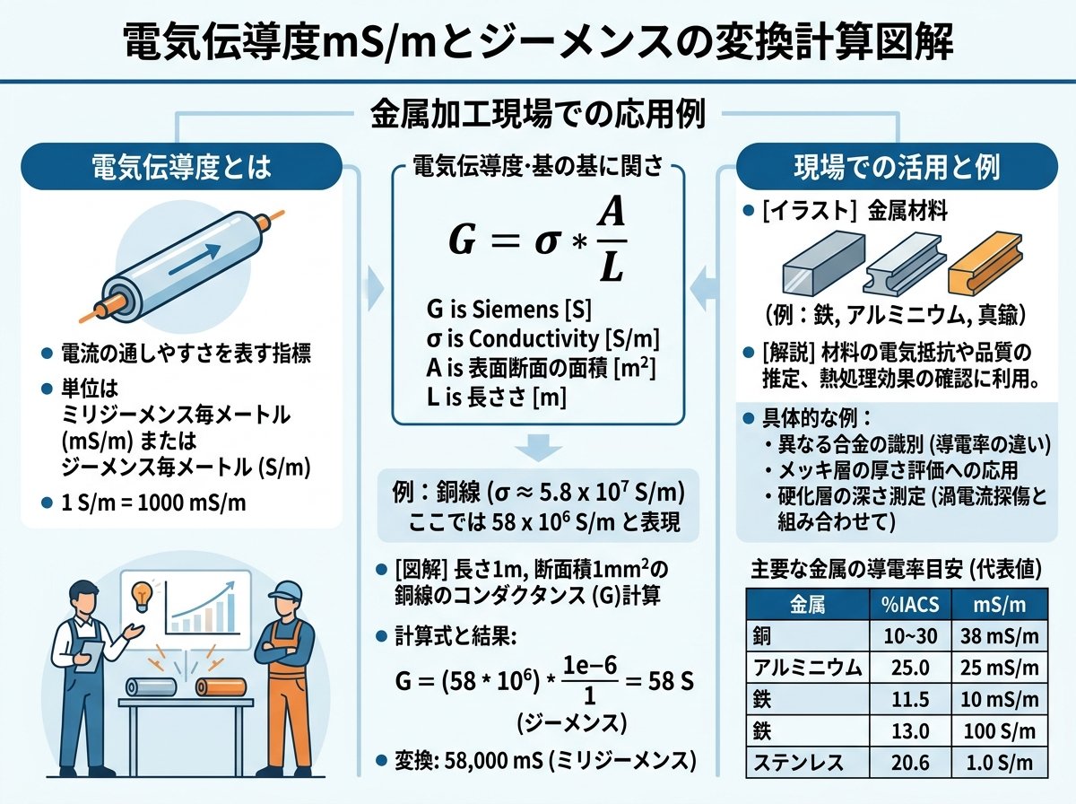 電気伝導度ms/mとジーメンス変換計算