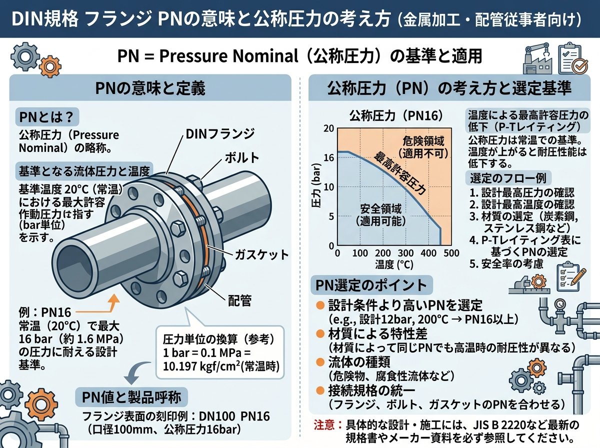 din規格 フランジ pnの意味と公称圧力の考え方