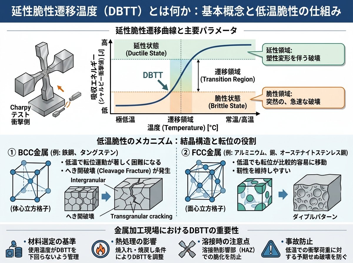 延性脆性遷移温度(DBTT)とは何か:基本概念と低温脆性の仕組み