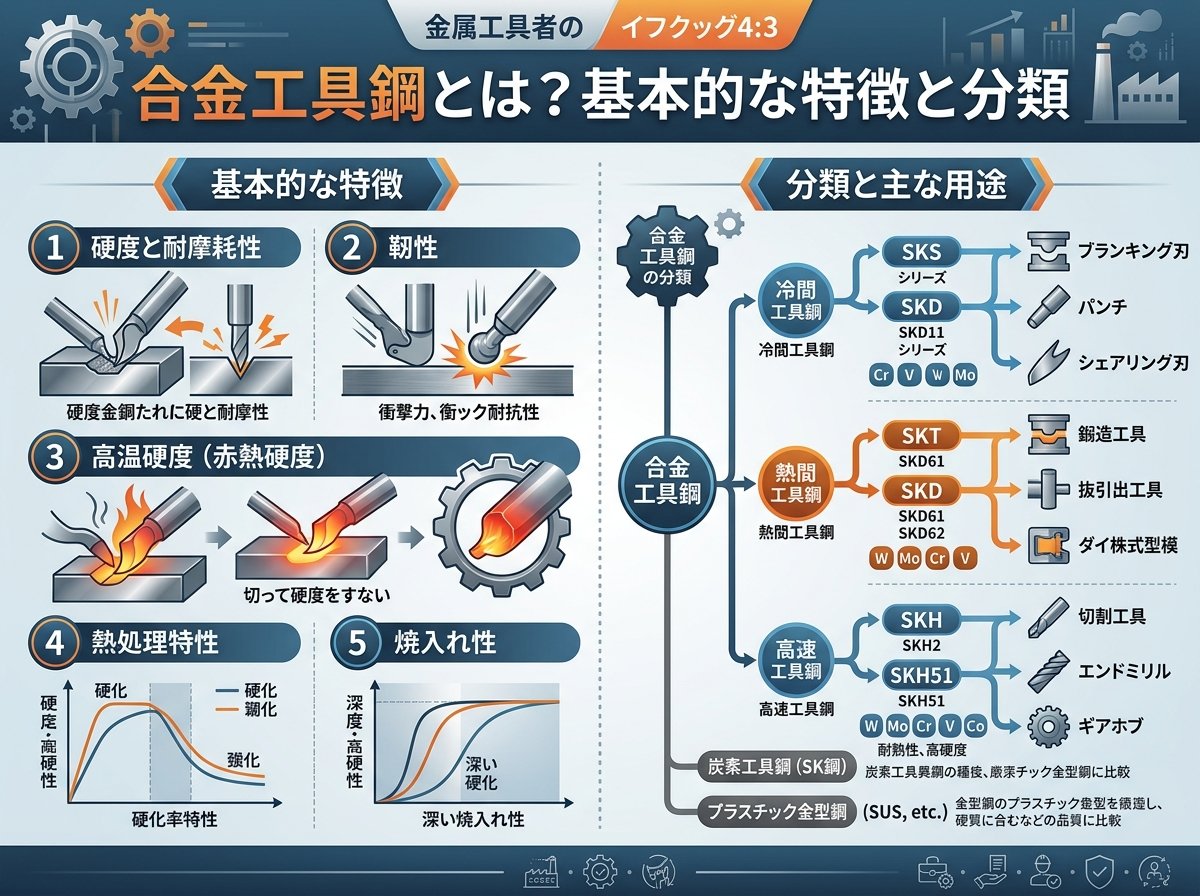 合金工具鋼とは？基本的な特徴と分類