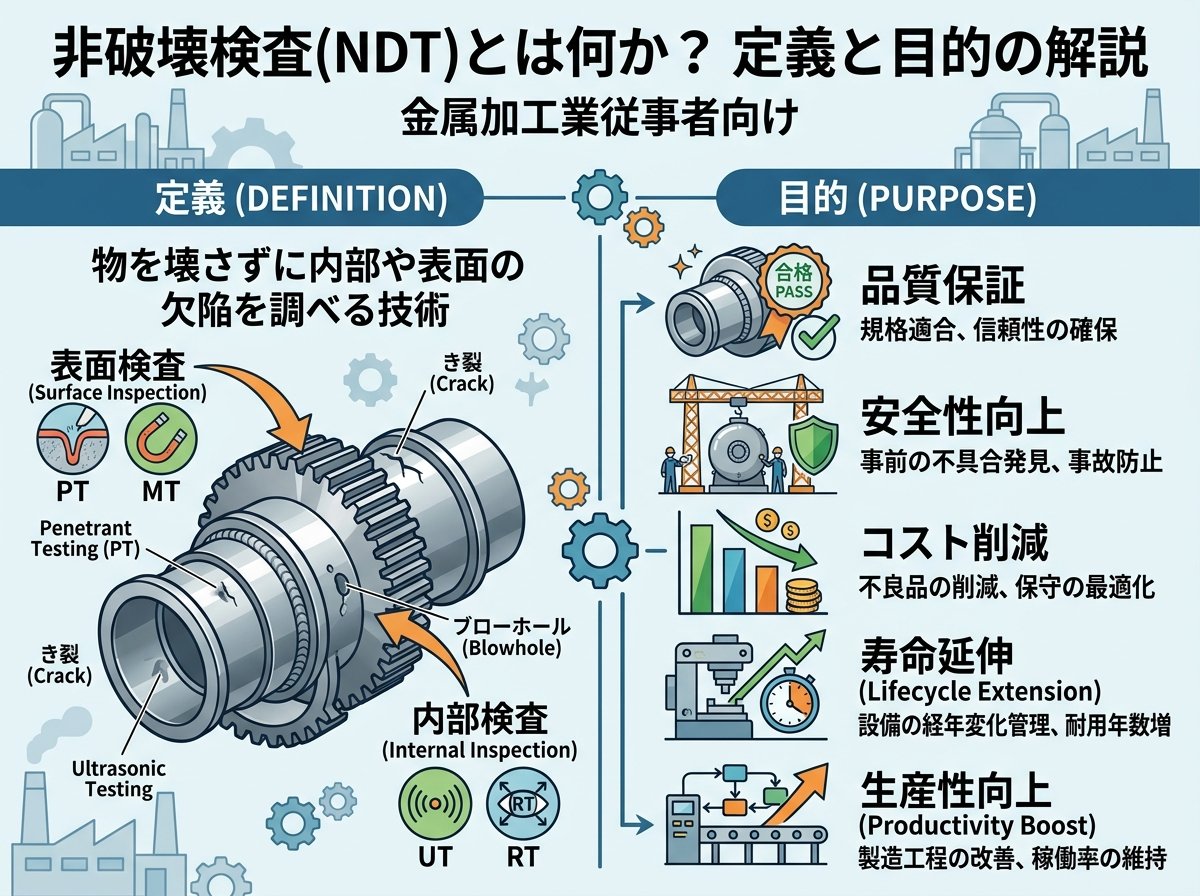 非破壊検査とは何か定義と目的を解説