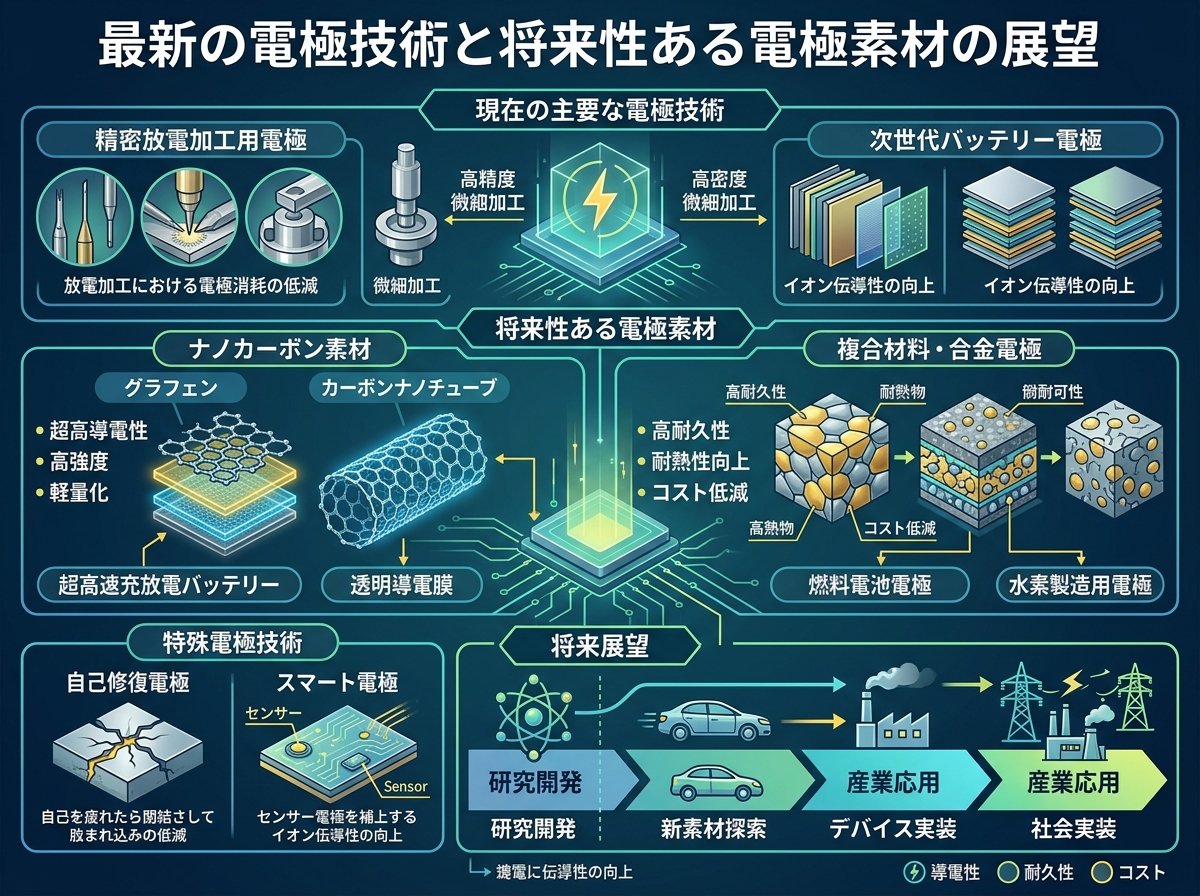 最新の電極技術と将来性ある電極素材の展望