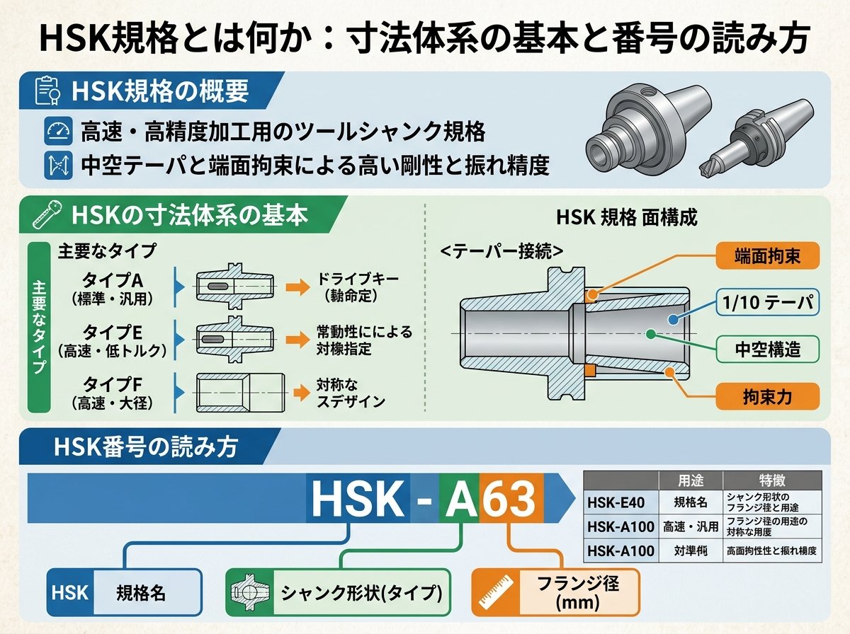 HSK規格とは何か:寸法体系の基本と番号の読み方