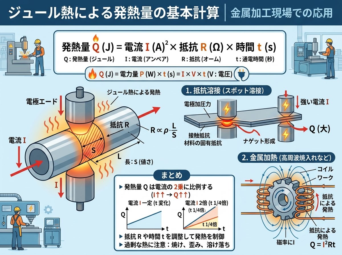 ジュール熱による発熱量の基本計算