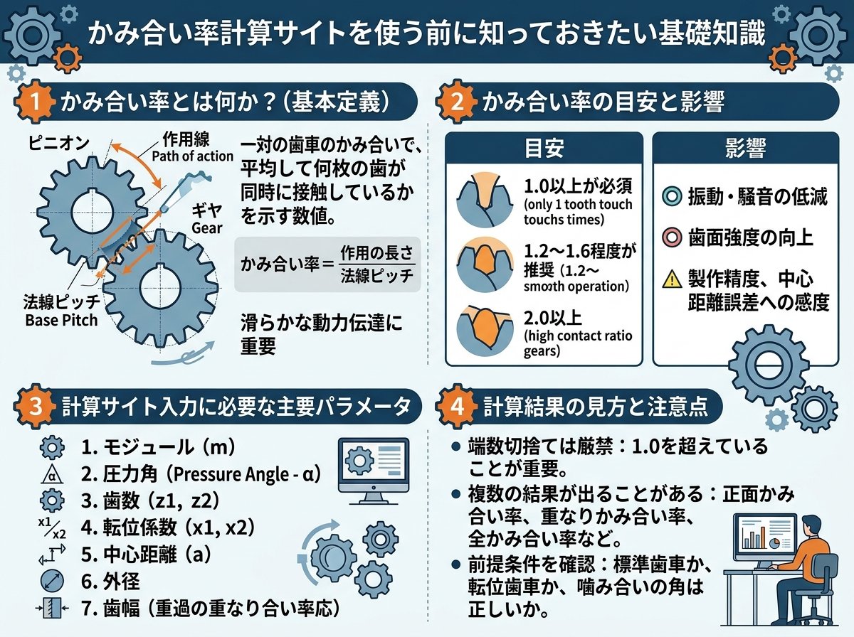 かみ合い率計算サイトを使う前に知っておきたい基礎知識