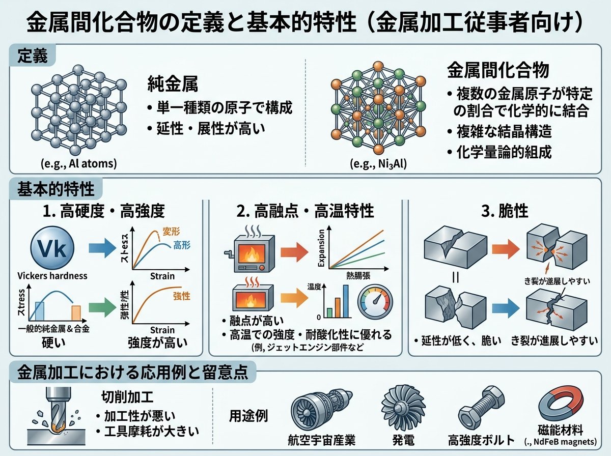 金属間化合物の定義と基本的特性