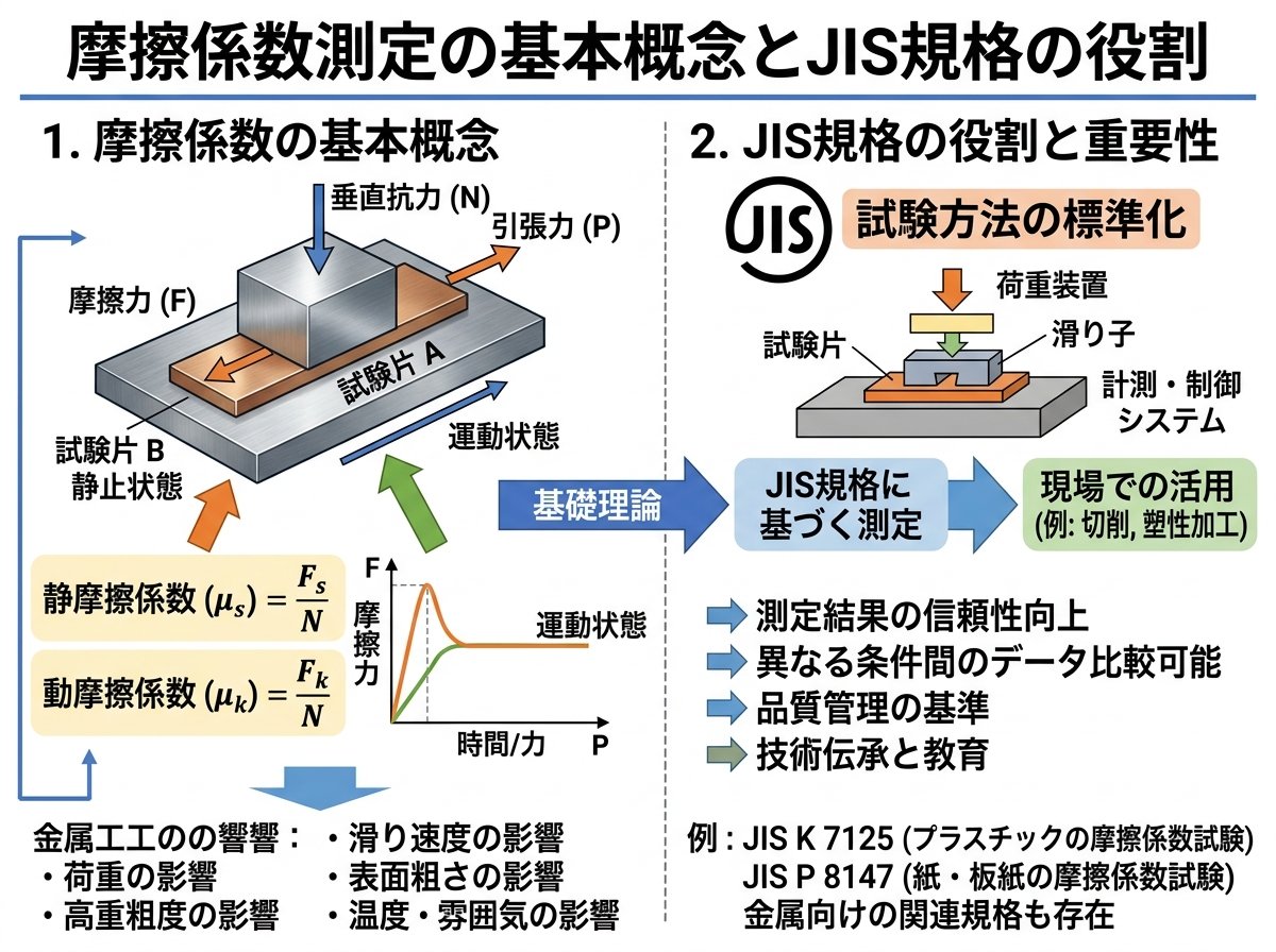 摩擦係数測定の基本概念とJIS規格の役割