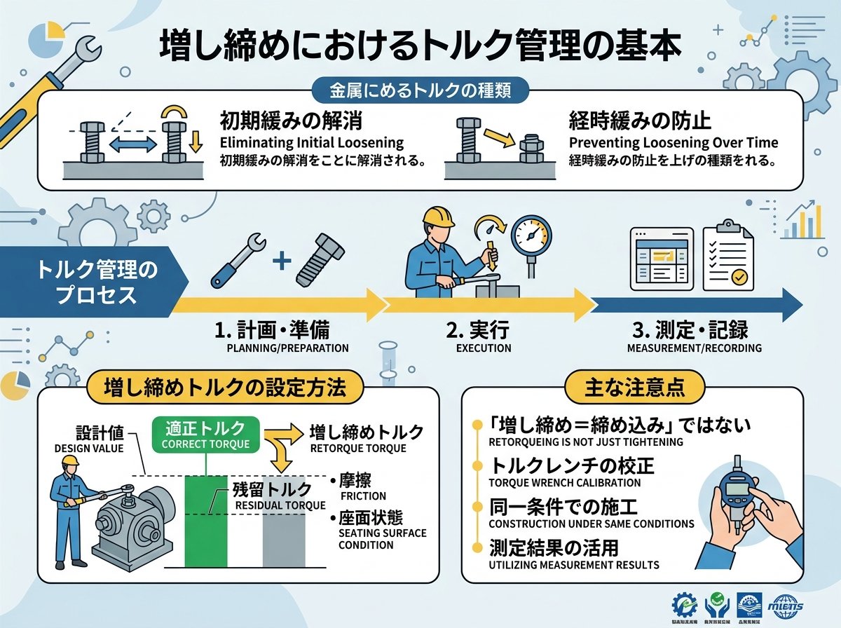 増し締めにおけるトルク管理の基本