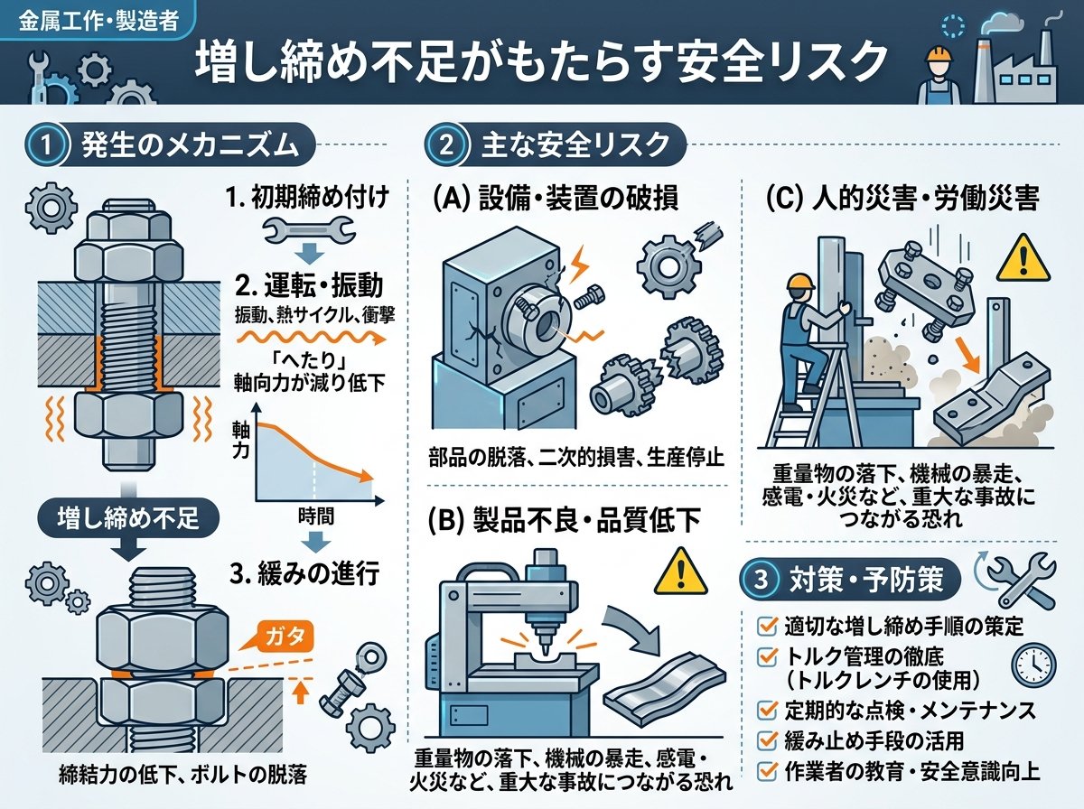 増し締め不足がもたらす安全リスク