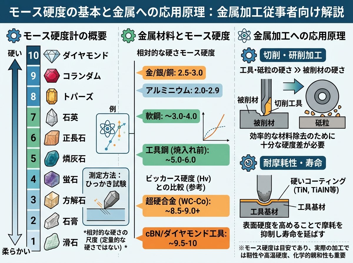 モース硬度の基本と金属への応用原理