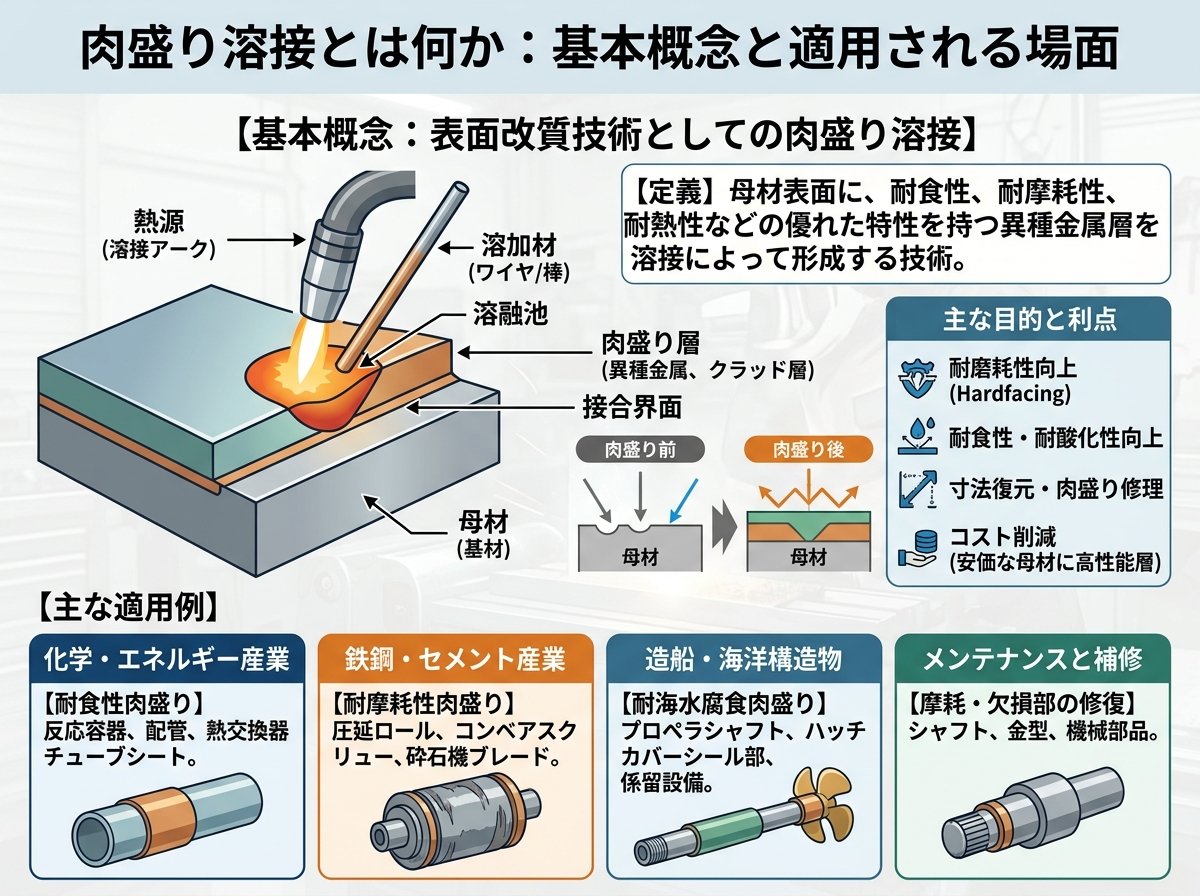肉盛り溶接とは何か：基本概念と適用される場面