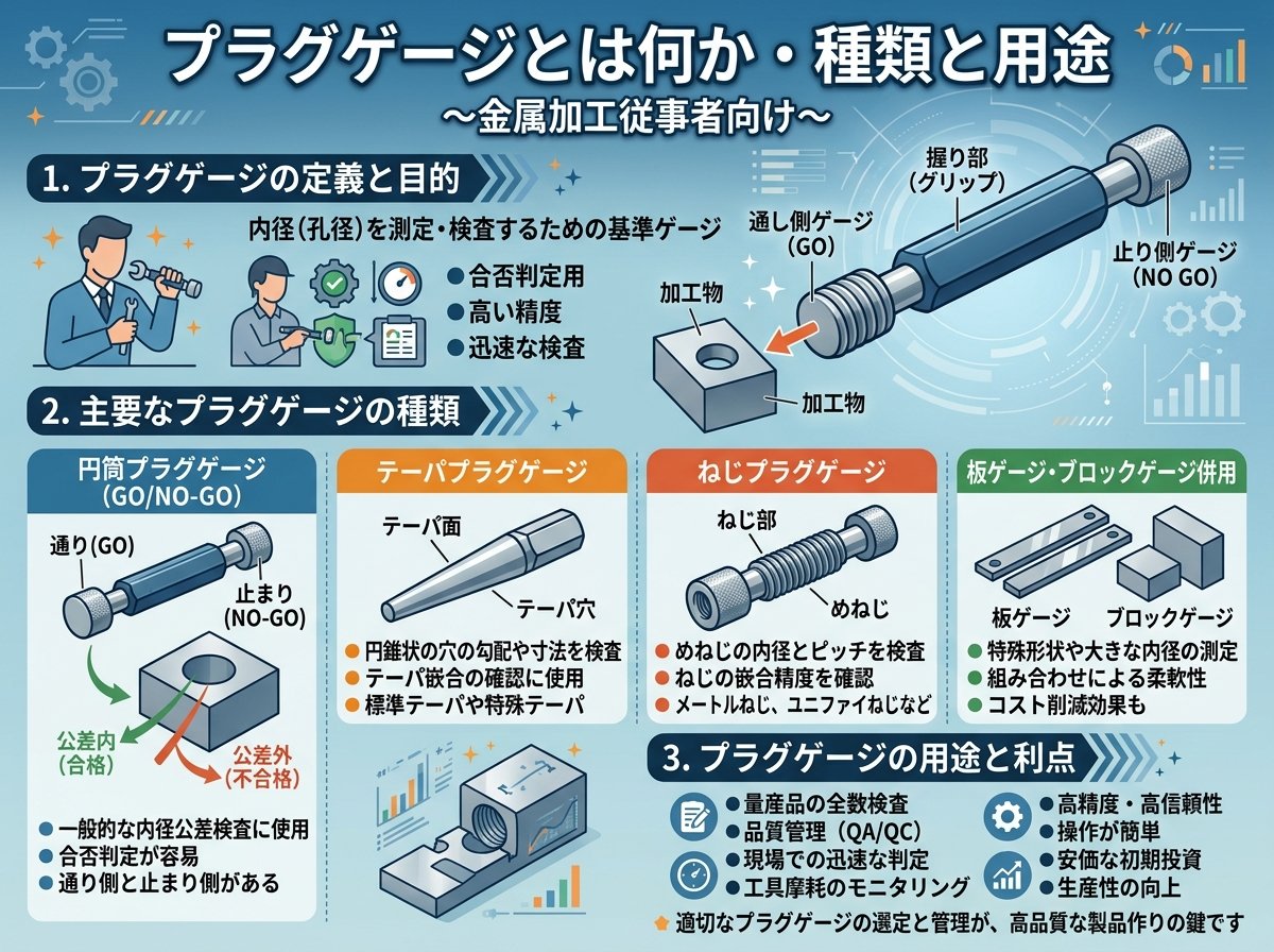 プラグゲージとは何か・種類と用途