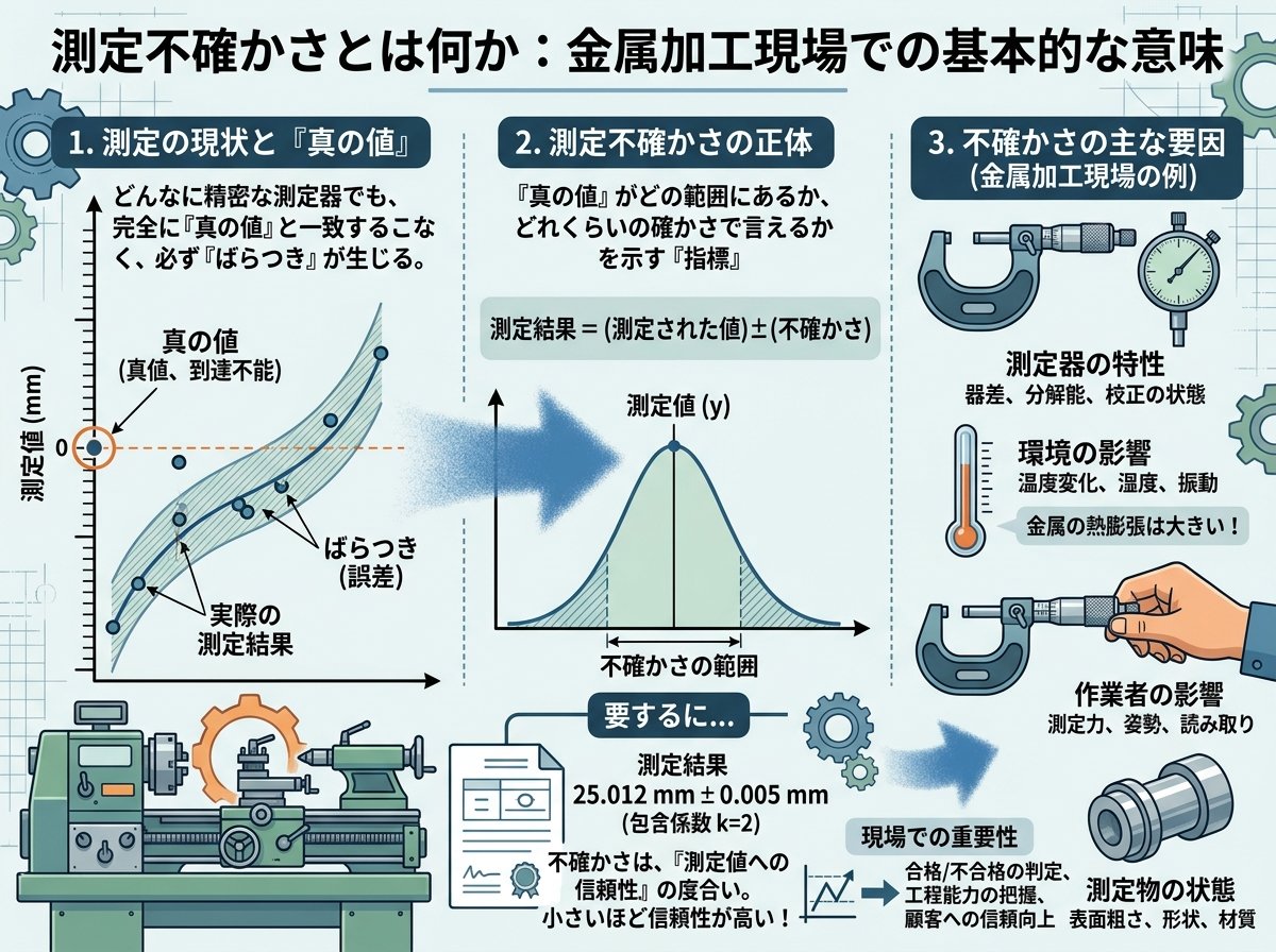 測定不確かさとは何か：金属加工現場での基本的な意味