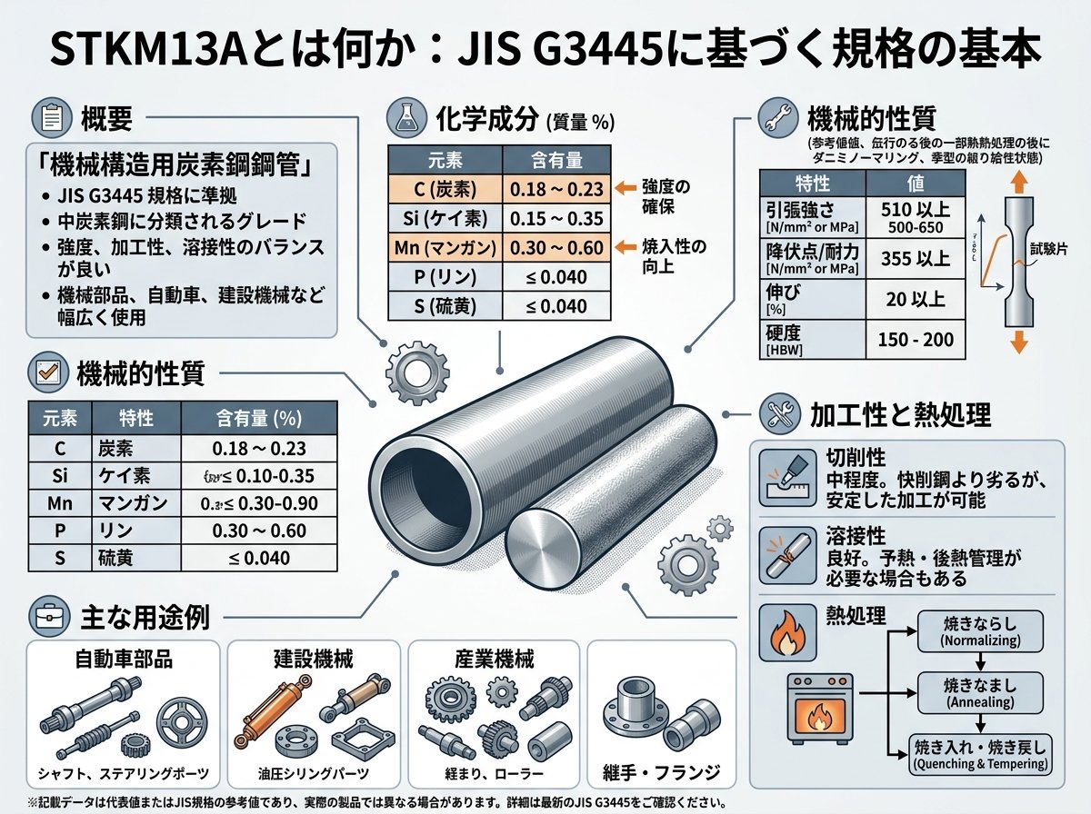 STKM13Aとは何か:JIS G3445に基づく規格の基本