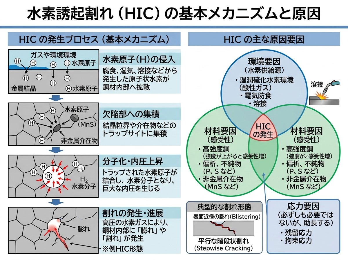 水素誘起割れとは 基本メカニズム原因