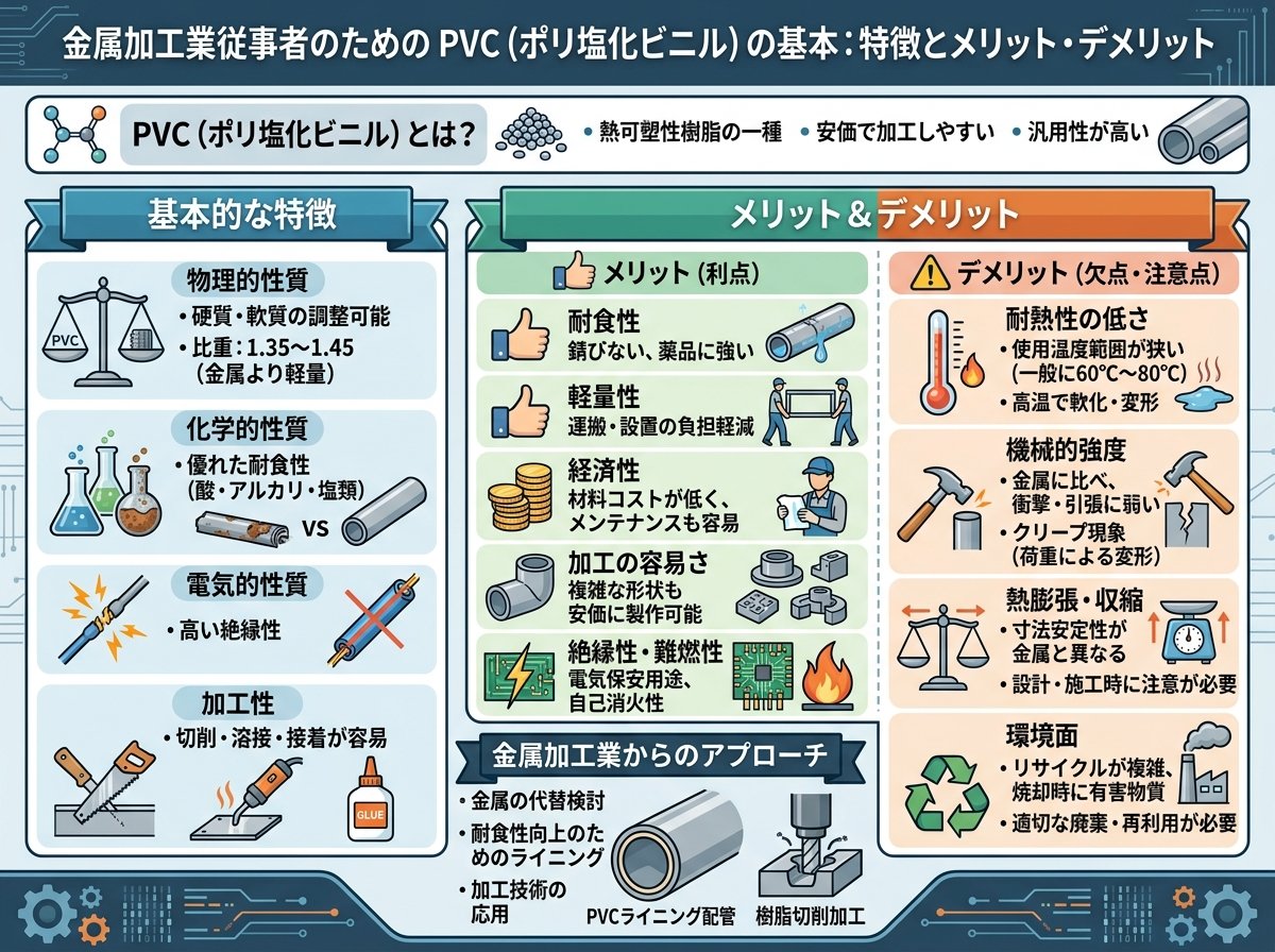 PVCの基本的な特徴とメリット・デメリット