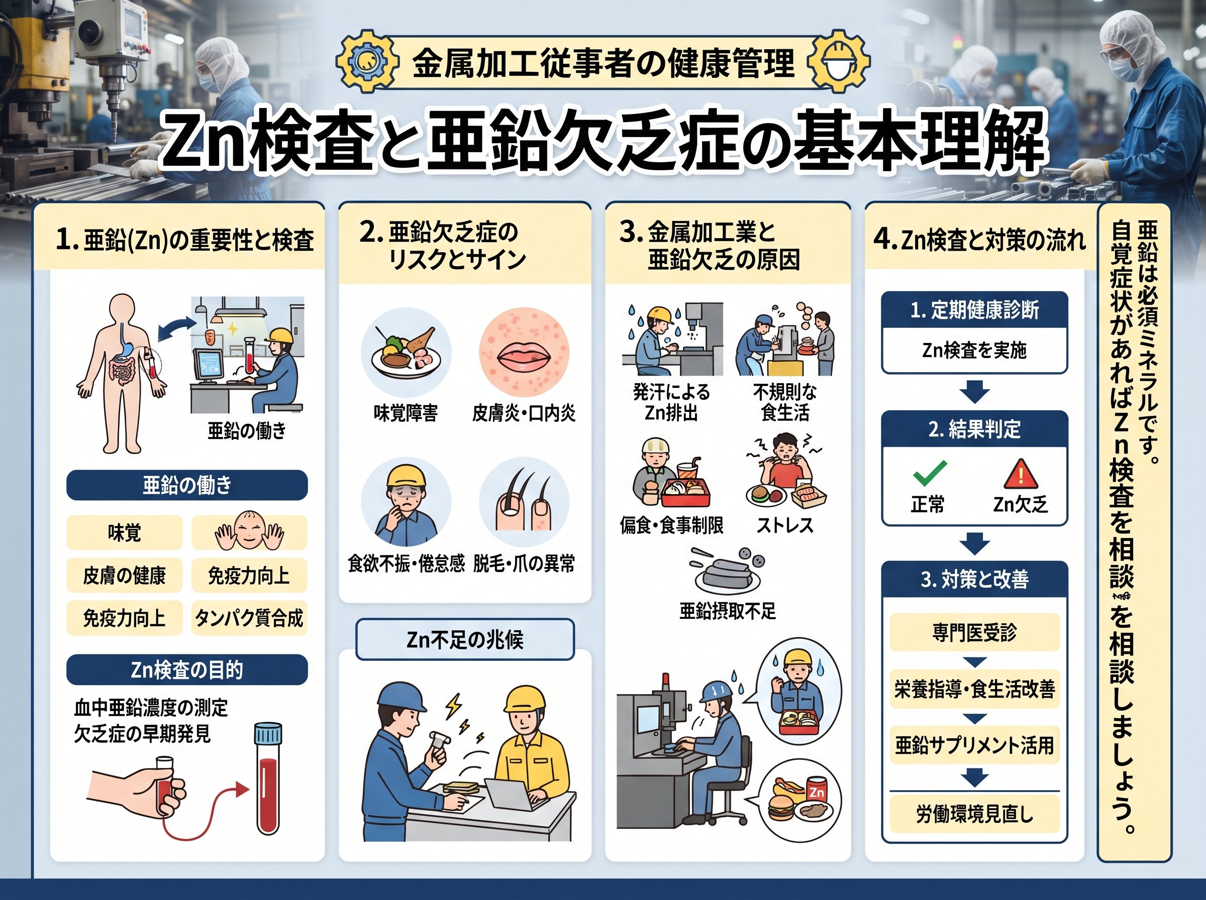 zn検査と亜鉛欠乏症の基本理解